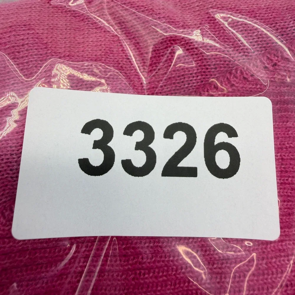 Kuna Sweater Womens XL Pink Baby Alpaca Silk Quarter Zip Mock Neck Knit Peru EUC